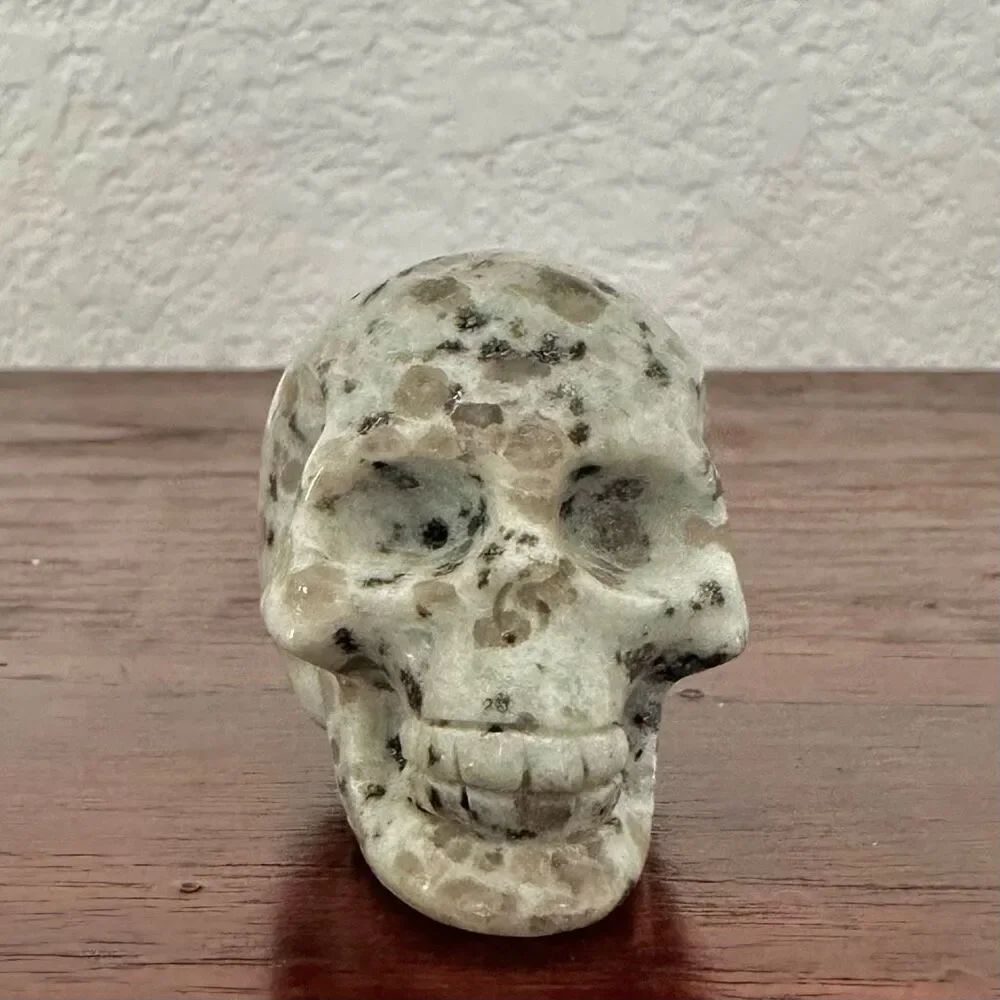 Kiwi Jasper Crystal Skull
